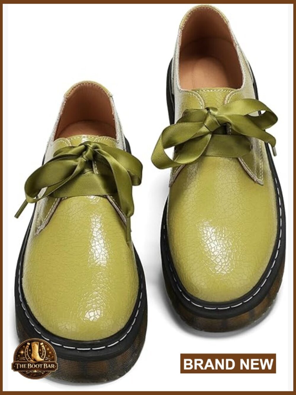 Leather Lace-Up Platform Loafers Chunky Lug Sole Oxford Business Shoes - Picture 1 of 6